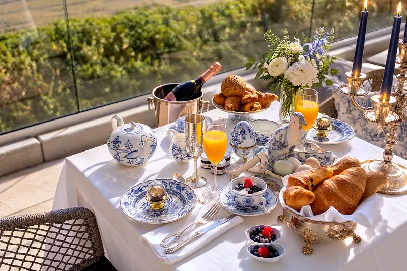 Frühstück auf der Terrasse