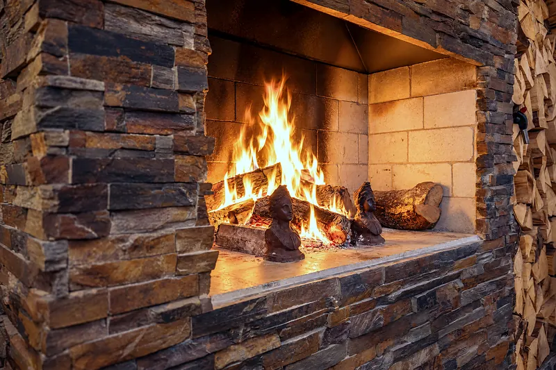 Am Kamin